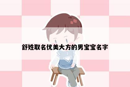 舒姓取名优美大方的男宝宝名字