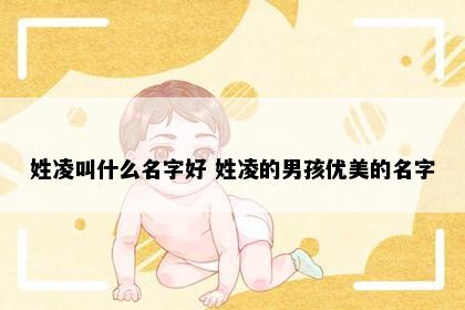 姓凌叫什么名字好 姓凌的男孩优美的名字