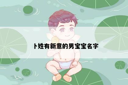卜姓有新意的男宝宝名字