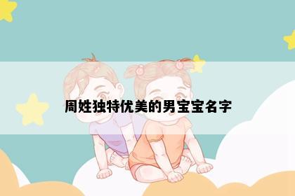周姓独特优美的男宝宝名字