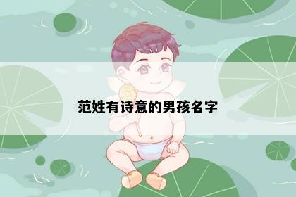 范姓有诗意的男孩名字