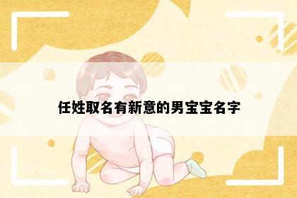 任姓取名有新意的男宝宝名字
