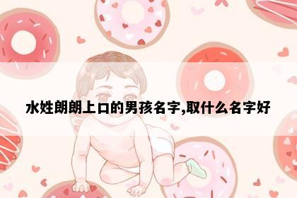 水姓朗朗上口的男孩名字,取什么名字好