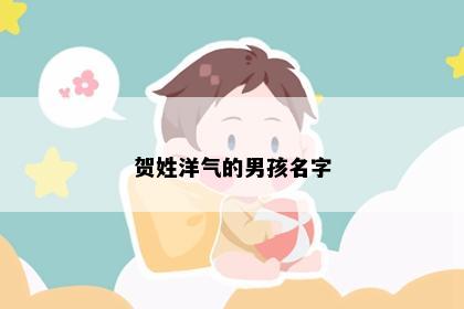 贺姓洋气的男孩名字