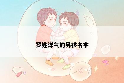 罗姓洋气的男孩名字