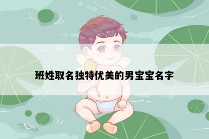 班姓取名独特优美的男宝宝名字