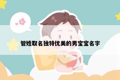 管姓取名独特优美的男宝宝名字