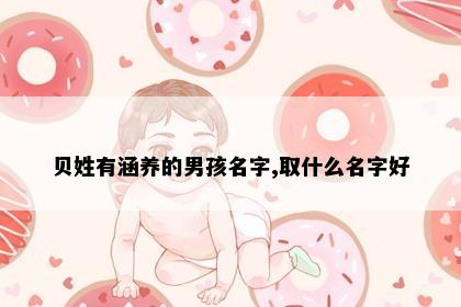 贝姓有涵养的男孩名字,取什么名字好