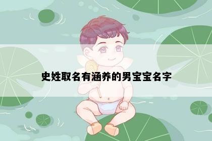 史姓取名有涵养的男宝宝名字