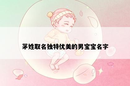 茅姓取名独特优美的男宝宝名字