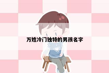 万姓冷门独特的男孩名字