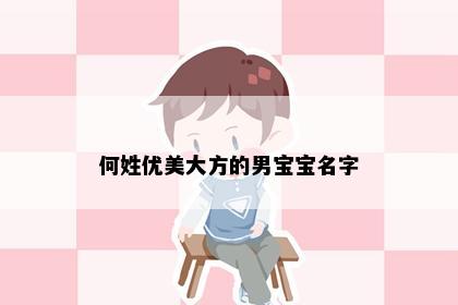 何姓优美大方的男宝宝名字