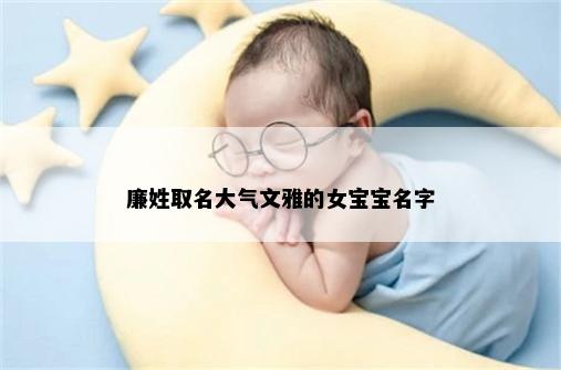 廉姓取名大气文雅的女宝宝名字